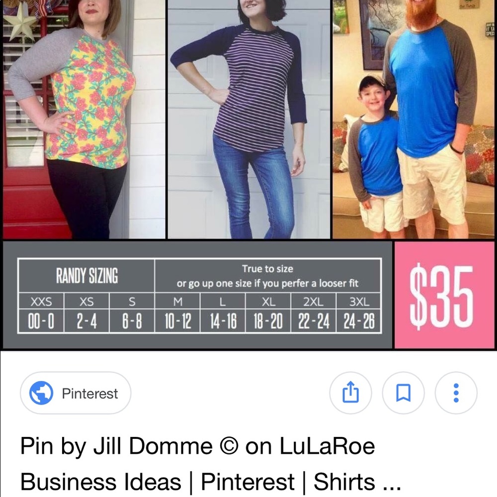 LuLaRoe Randy baseball T - Picture 2 of 2